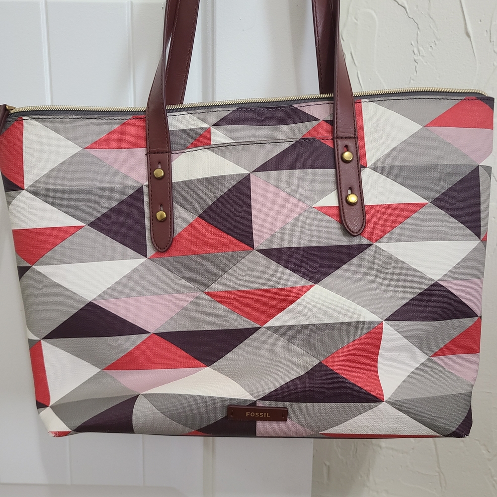 Geometric Pattern Tote Bag - Picture 3 of 3